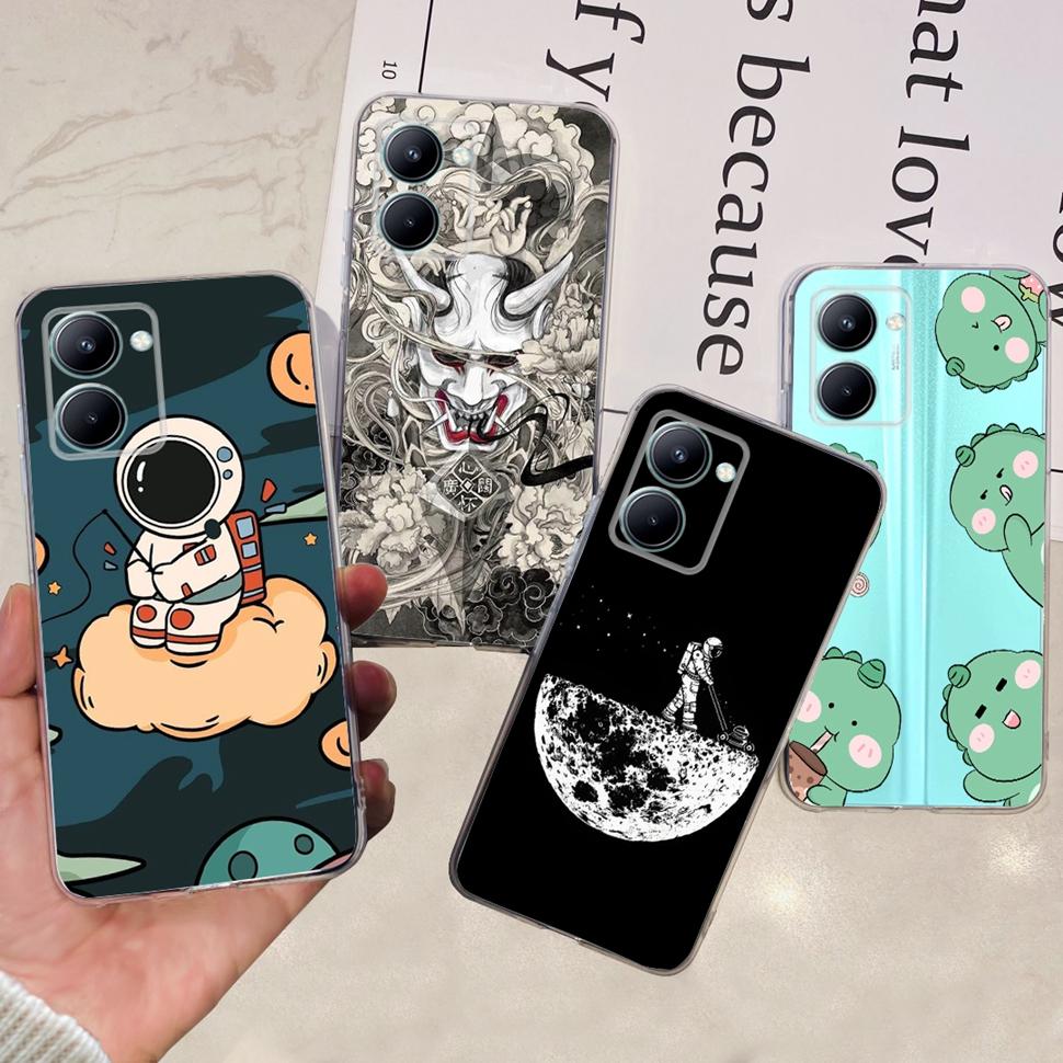 For Realme C33 Case RMX3624 Cute Fashion Phone Cases Soft Silicone Back Cover For Realme C 33 C33 4G Bumper Shockproof Shell