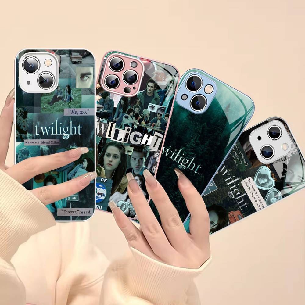 TV Twilight Isabella Edward Cullen Tempered Glass For Iphone 14 13 12 11 Pro Mini XS MAX 14Plus X XS XR Cover