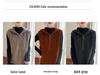 Elegant Half-Zip Hooded Knit Vest: Women's Sleeveless Lapel Cardigan Sweater - Loose and Warm Layering Top