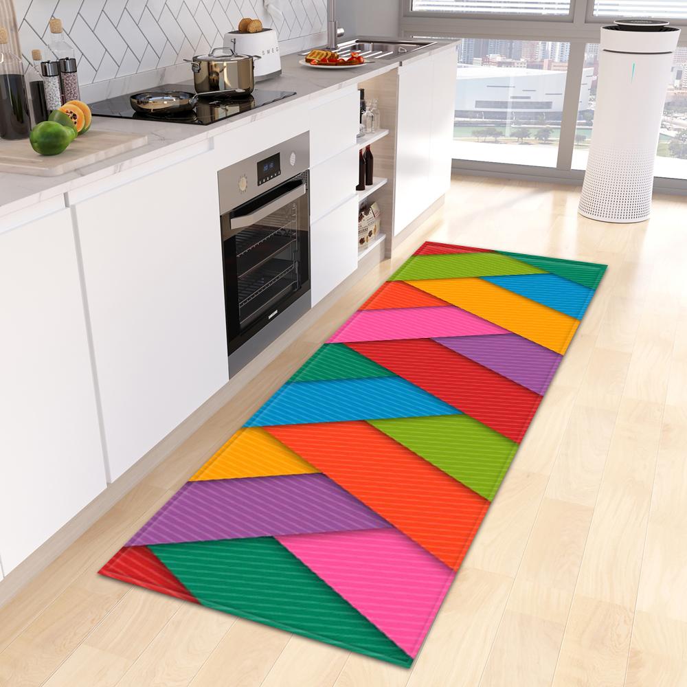 Kitchen Mat Home Bedroom Entrance Door Mat Living Room Floor Carpet Corridor Balcony Door Non-slip Carpet