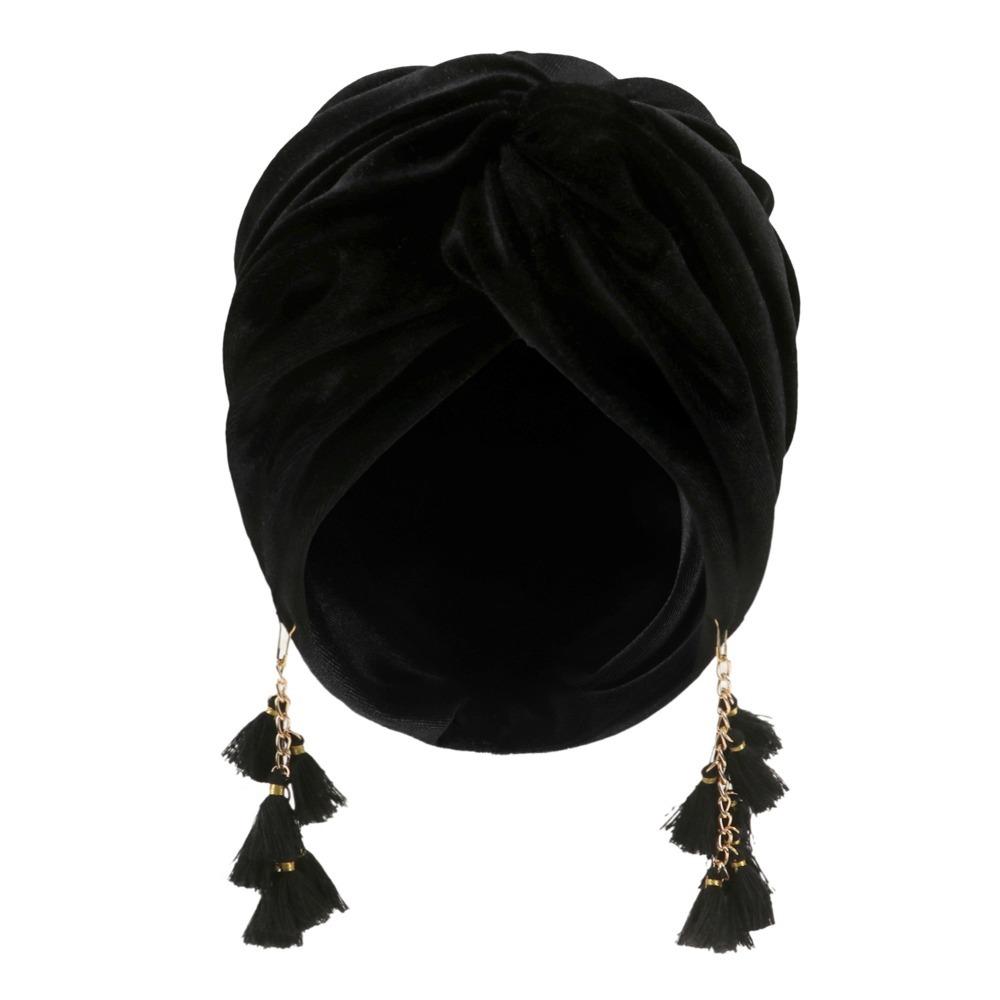 Solid Color Crossed Pullover Hat Tassel Sunscreen Beach Hats Fashionable Fringe Hat Woman