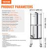 Gravity-fed Water Filter System, 2.25G 304 Stainless-Steel Countertop System, Water Filtration System, Reduces Lead and Up To 99% of Chlorine, with 2