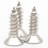 304 Stainless Steel Countersunk Anti-Theft Plum Blossom Screws, Flat Head, Self-Tapping, Sizes M3/M4/M5/M6