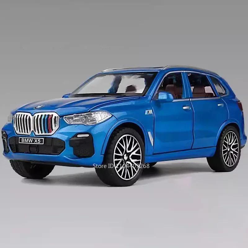 1:32 Scale M4 X5 Sports Car Model Toy Doors Opened Sound Light Metal Diecast Miniature Vehicle Models Kids Educational Toys