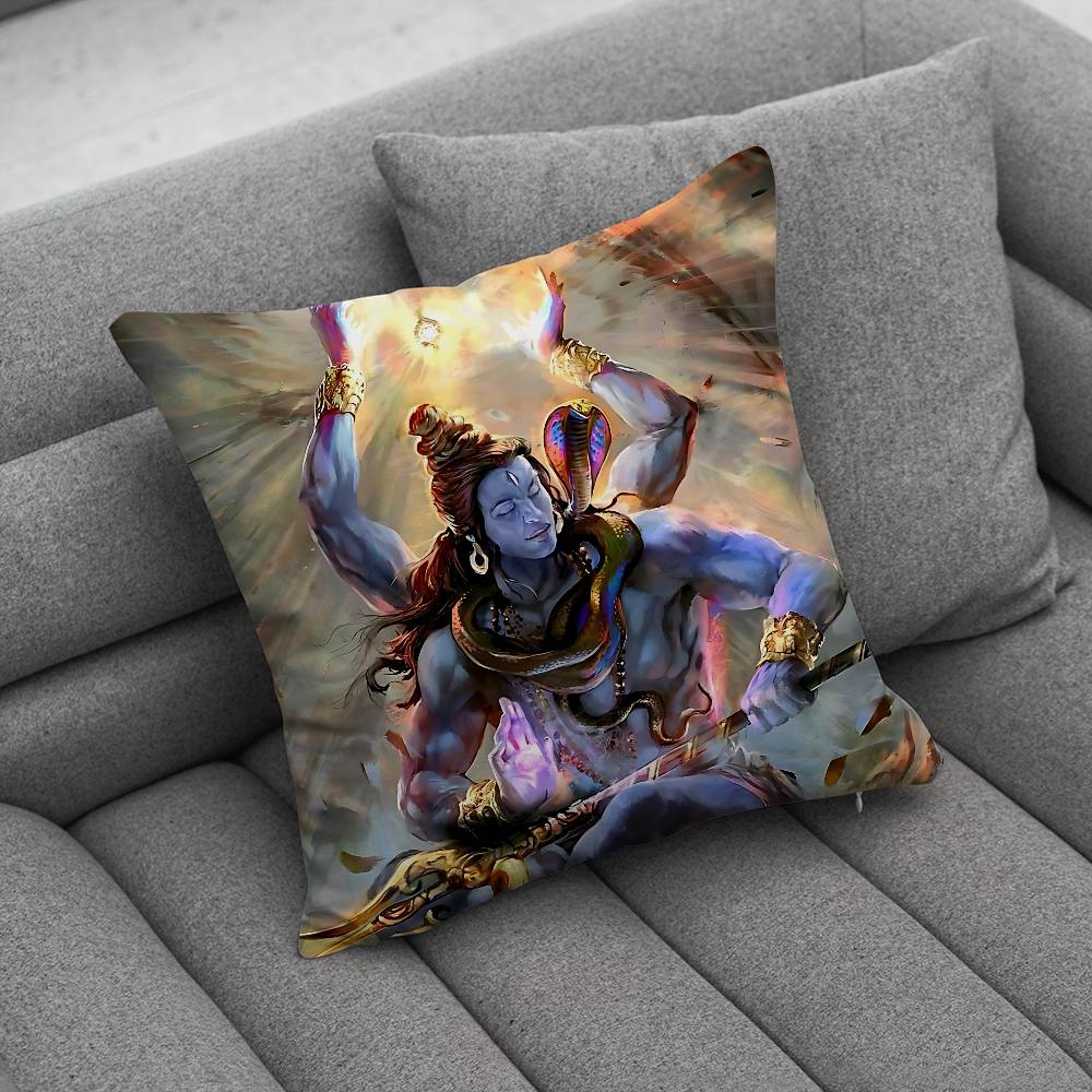 India Art Lord Shivasjpg Pillow Case Pillowcase Home Sofa Cushions Car Cushions Pillowcover Office Pillowshell Pillow