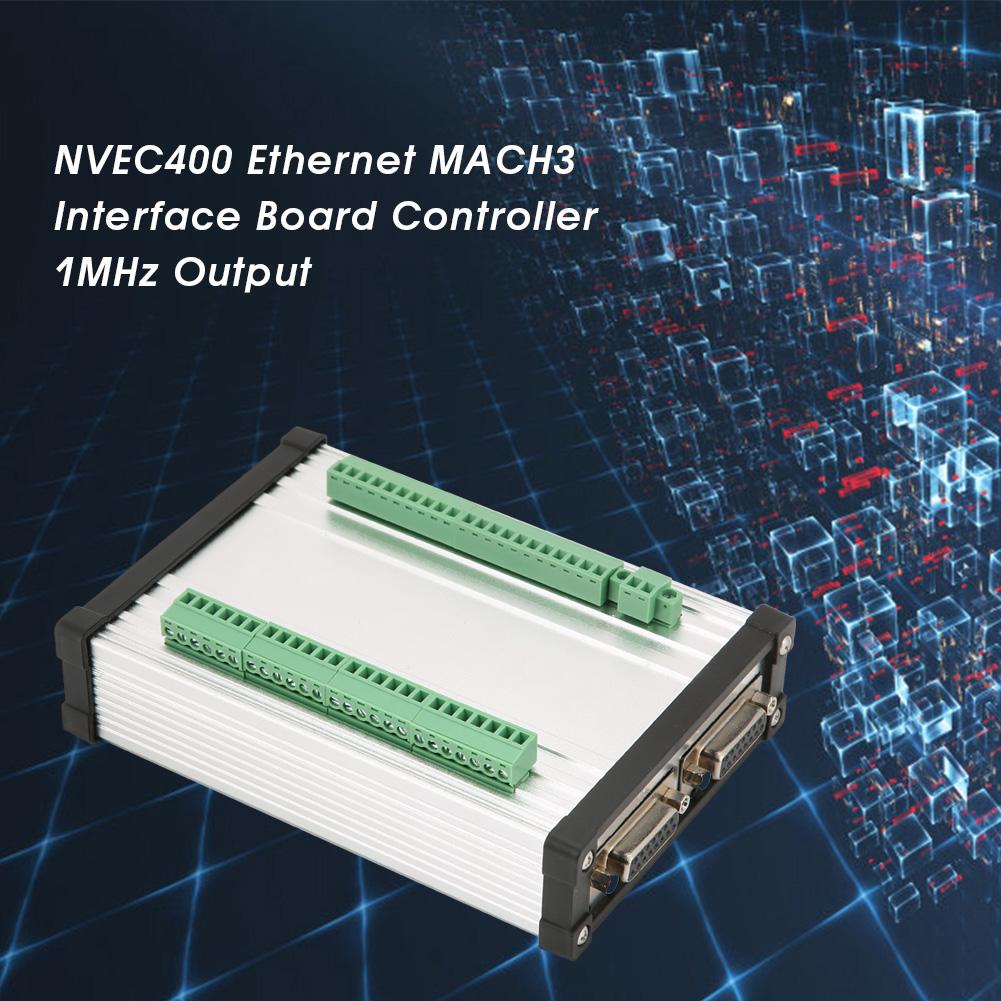 NVEC400 Ethernet MACH3 Interface Board 1MHz Output With Shielded Aluminum Shell( 4 Axis)