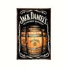 Vintage Whiskey Metal Tin Sign - 12x8 Inch Black Retro Whiskey & Beer Wall Art for Bar, Pub, for Man Cave, Liquor Store Decor