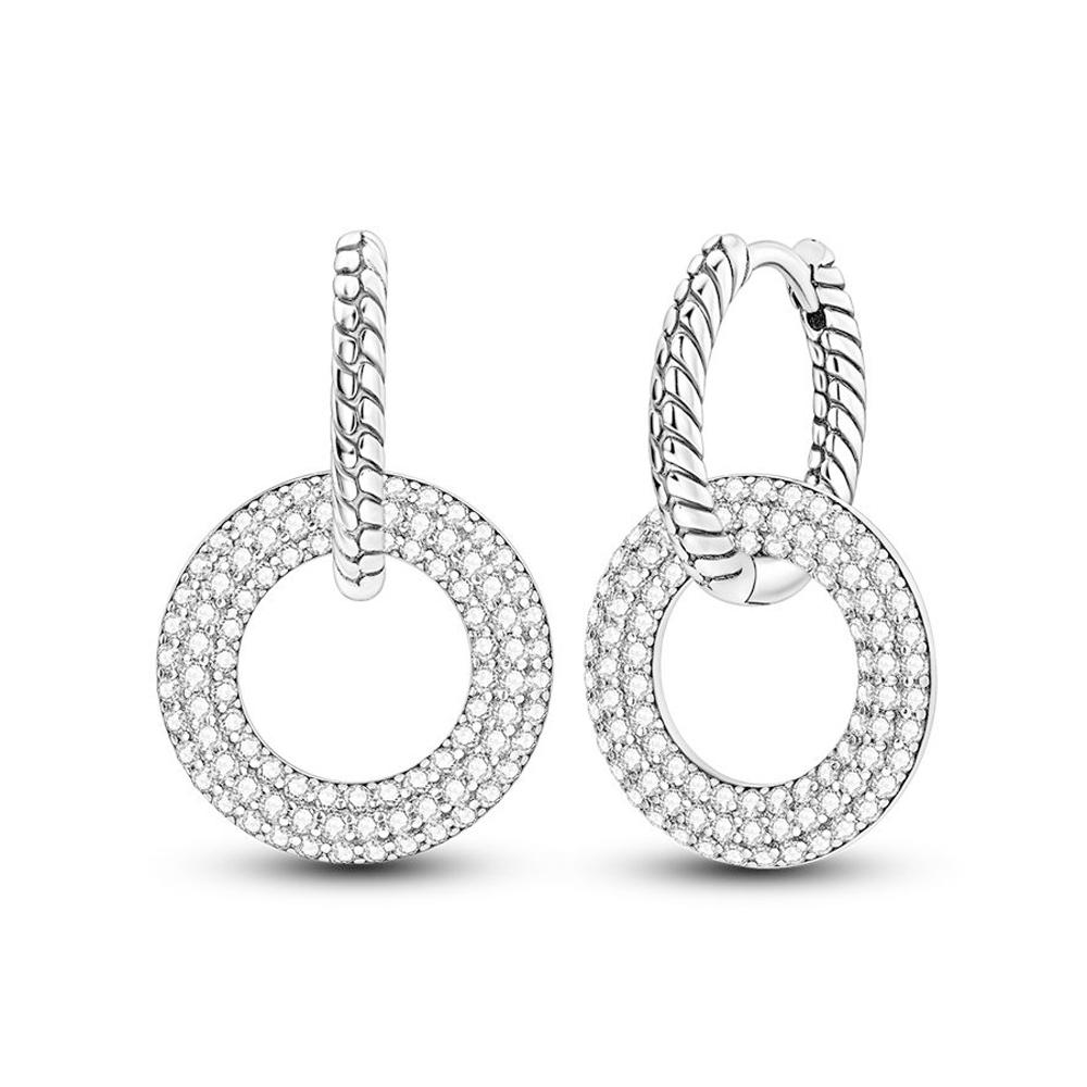 Rope Pattern Geometric Theme Earrings for Women Girls Trendy Fashion Jewelry High Quality Dainty Elegant Gift