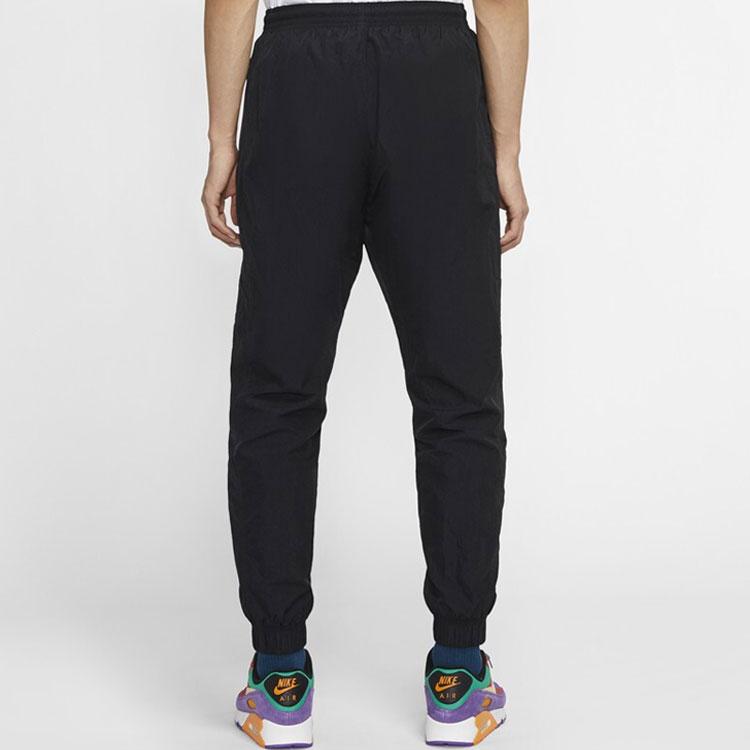 Nike NSW HE WR Woven Pants, Regular Fit, Elastic Cuffs Men Bottoms Black CJ5485-010
