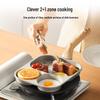 3-Compartment Non-Stick Breakfast Frying Pan
