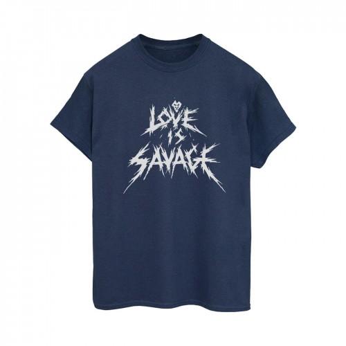 Disney Womens/Ladies Villains Love Is Savage Cotton Boyfriend T-Shirt
