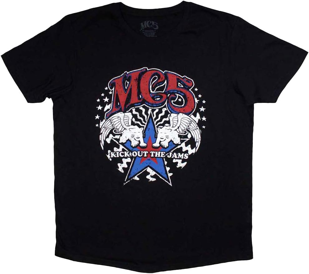 Rock Off officially licensed products Men s MC5 Star T-Shirt Black S