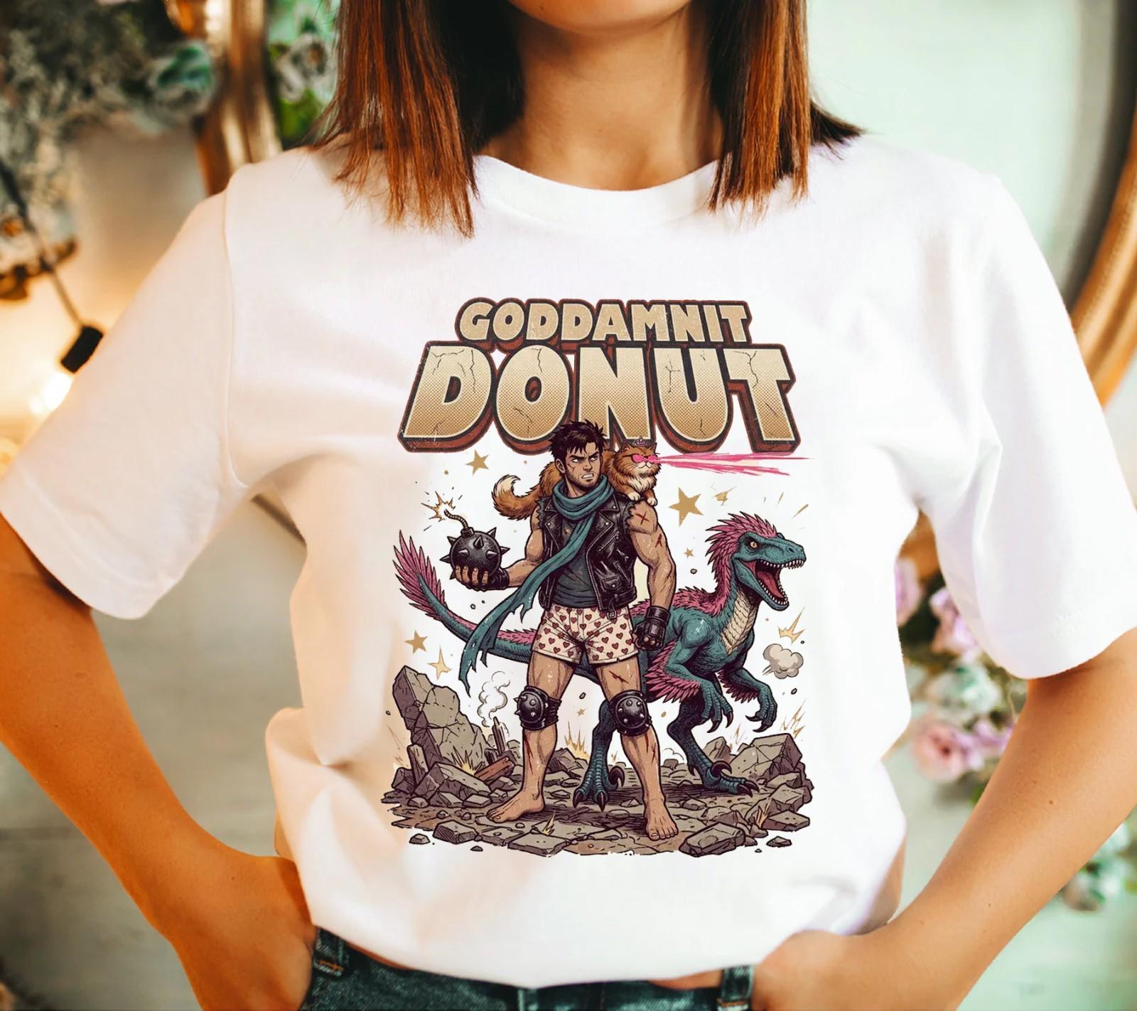 Goddamnit Donut Tee, Princess Donut Dungeon Crawler Carl T-Shirt, FAST SHIP Unisex T-Shirt XXL