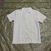 Men's plain-coloured polo shirt with a turn-down collar, front buttons and short sleeves – a casual, everyday T-shirt