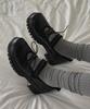 [Moodnple] Bamboo Round Ribbon Sneakers Black 5cm [Shipped from Korea] 100% Authentic