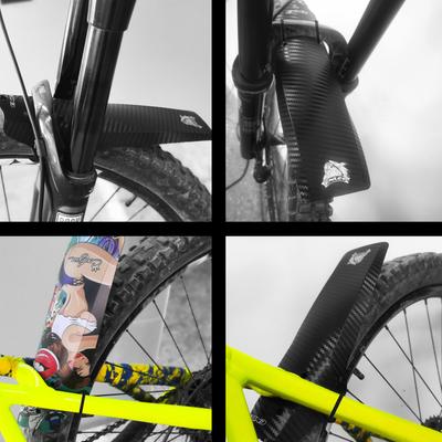 1pc Bike Fender Mountain Road Bike Mud Guard Front and Rear Compatible Cycle Mudguard with Fixing Straps Bike