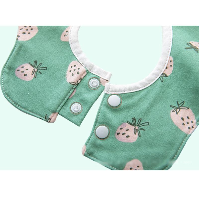 Toddler 360 Degree Rotation Drool Bibs Scarf Baby Infants Feeding Bib Soft Pure Cotton Bandana Waterproof Saliva Towel