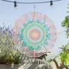 Vibrant Mandala Wind Chime 10 Inch Colorful Metal Garden Decor for All Seasons Durable Outdoor Hanging Wind Chimes Perfect Gift for Friends and Family