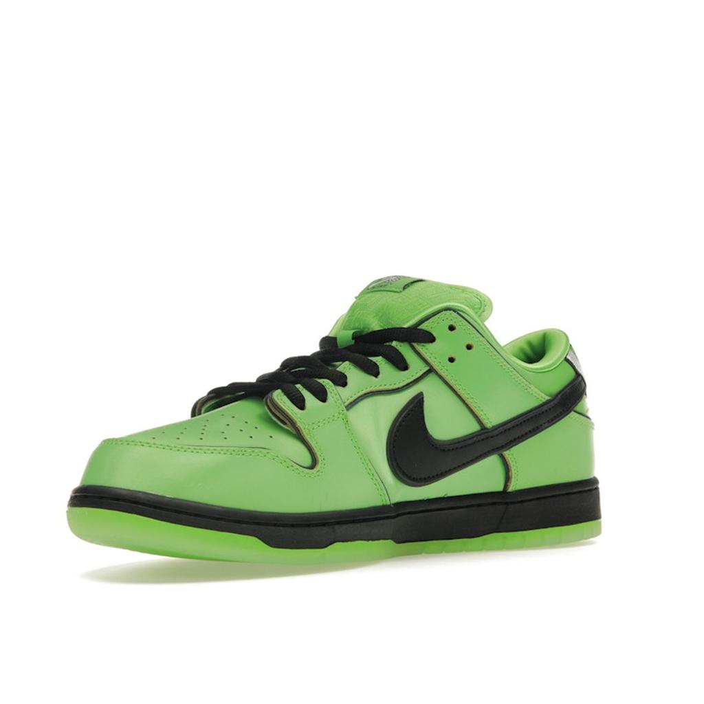 Nike The Powerpuff Girls X Dunk Low Pro SB QS Buttercup Unisex Sneakers Green Mean-Green Black FZ8319-300
