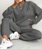 2026 Autumn/Winter Women's Jacquard Long-Sleeve Sweatshirt and Pants Set
