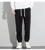 Men's Fleece-Lined Corduroy Joggers: Autumn/Winter Elastic Waist Casual Pants, Korean-Style Trendy and Versatile.