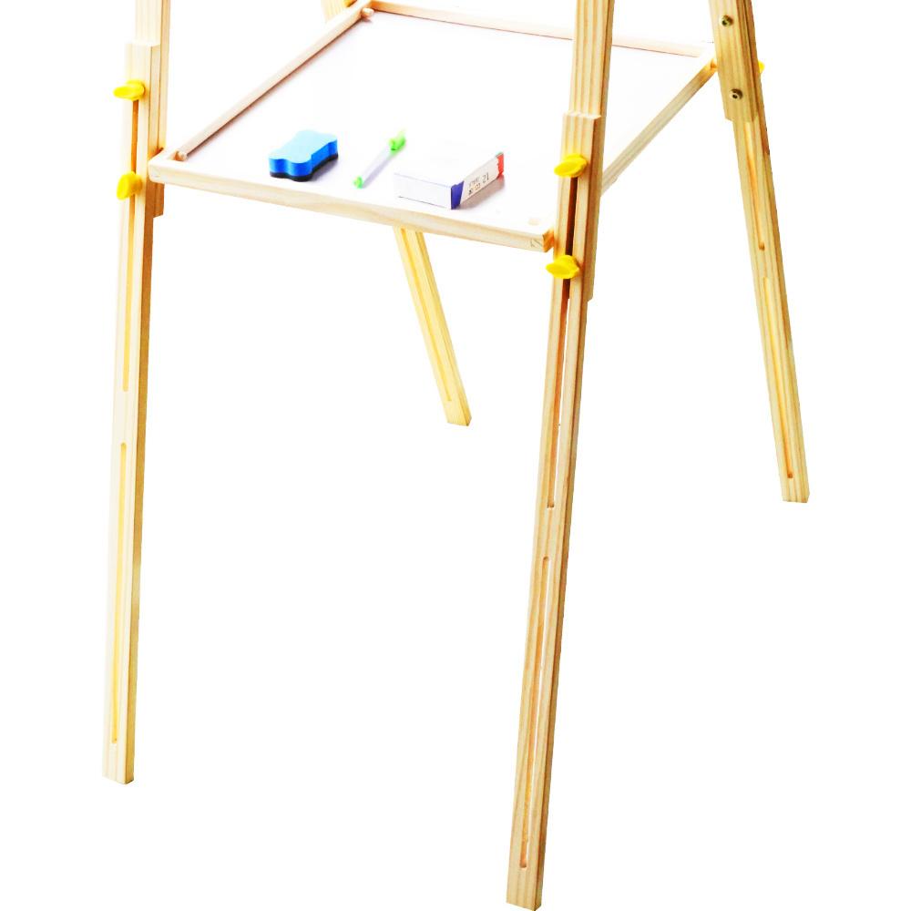 Drewniana tablica magnetyczna kredowa + puzzle magnetyczne zestaw