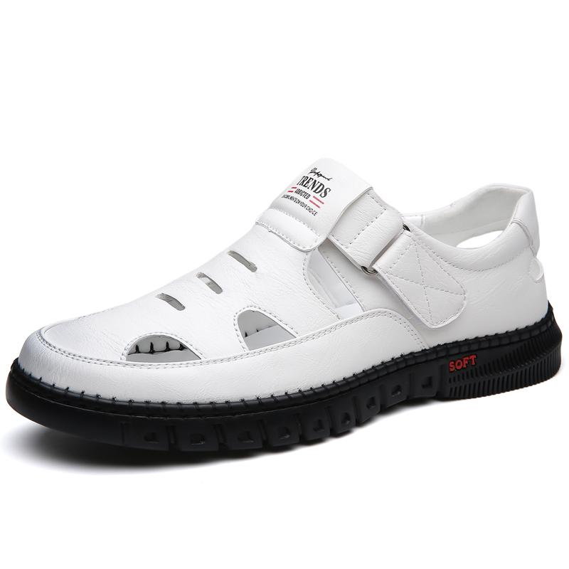 

Модные летние туфли ручной работы из коровьей кожи для мужчин Деловая повседневная обувь Легкие мягкие мокасины на плоской подошве Мужская обувь без застежек 44 белый