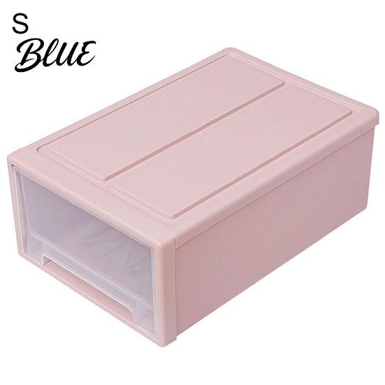 Household Plastic Transparent Container Organizer Storage Box Stackable Drawer