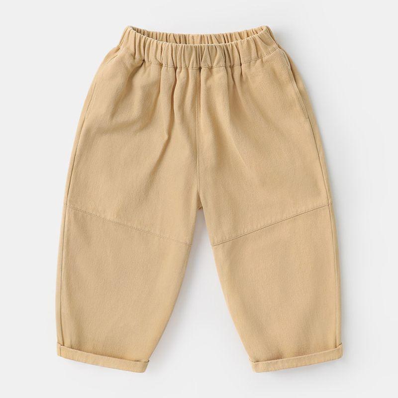 Right European Style Boys  Long Pants Spring Versatile Children s Clothing New Spring Casual Long Pants for Children Kakh 110