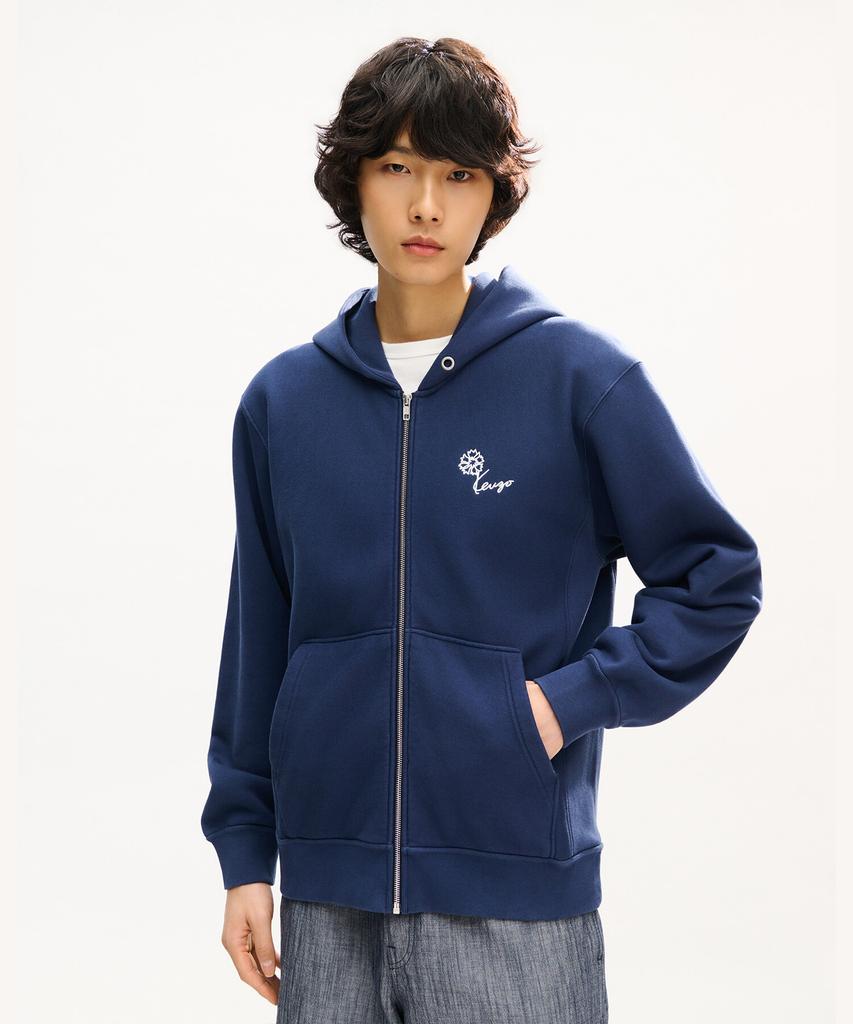 Kenzo Men'S Tulip Classic Zip-Up Hoodie_K263Amwu01Dbx