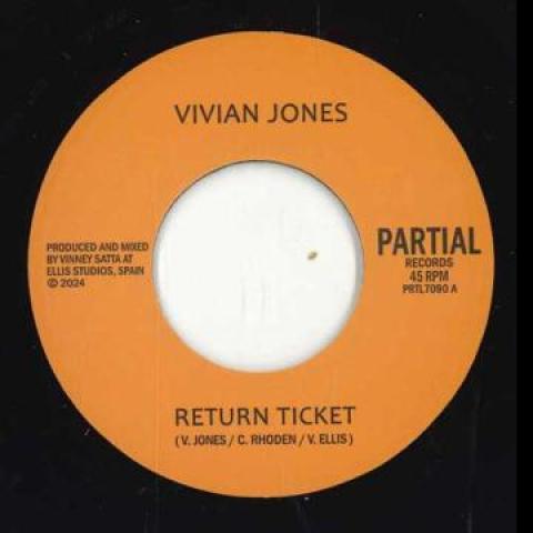 

7inch Record VIVIAN JONES - Return Ticket / Return Dub PRTL7090 Partial UK 2024 UK Reggae, Ska & Dub