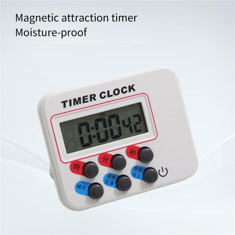 Plastic Count Down Timer For Home Baking Plastic Body Digital Kitchen Timer With Magnetic Backing Accurate Clock