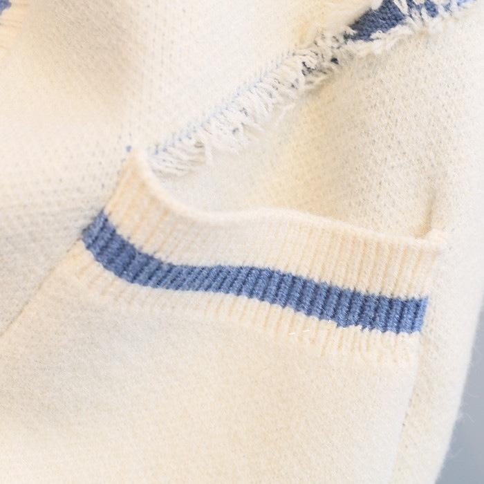 Autumn Thickened Knitted Medium To Long Sweater Cardigan Coat for Women