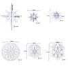 Snowflake Pattern Multipurpose Resin Mold Jewelry Making Tool for Pendant Casting Silicone Mould DIY Crafts Christmas Ornaments