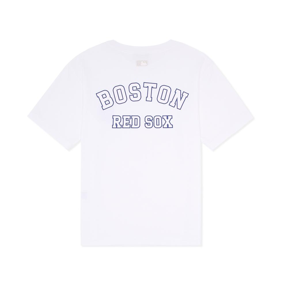 New MLB Set-in Sleeve T-Shirt Unisex White 3ATSV0533-43WHS