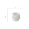 Milk White Creative Volcanic Stone Pattern Cement Succulent Flower Pot Office Home Desktop Decoration Green Plant Flowers