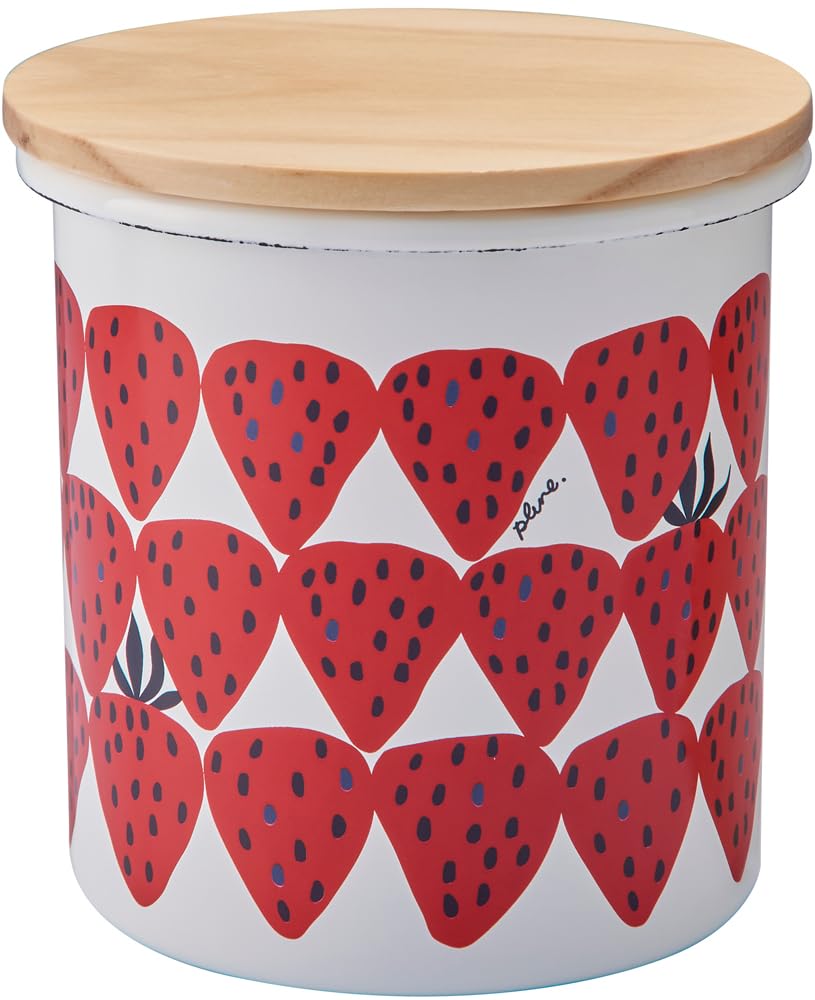 

Toyo Horo Plune Canister, Red Strawberry, Size: Approx. W10.8 D10.8 H11.1 PCA-311