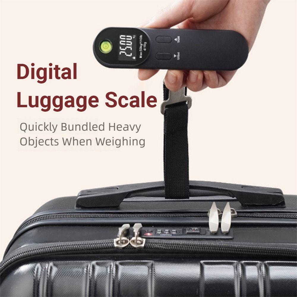 Dual Color Mini Suitcase Scale Portable Digital Hanging Scales  Luggage Weighing