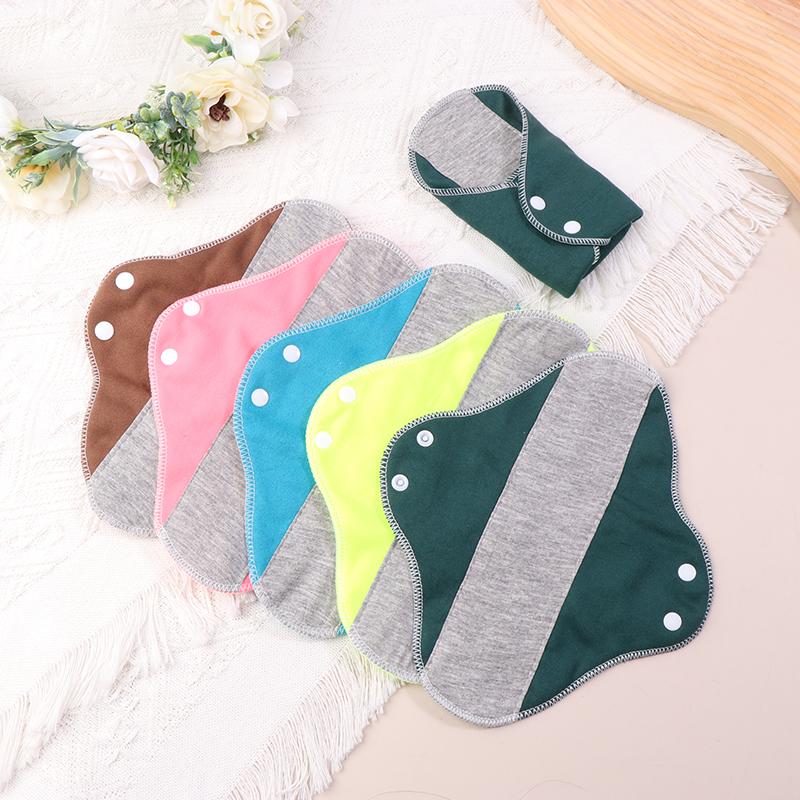 

5/10PCS Thin Cloth Pads Soft Cotton Washable Feminine Panty Liners Sanitary Pads Napkin Daily Reusable Menstrual Hygiene Pads 1PC