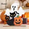 Seasonal Home Decor Halloween Table Decor, Wooden Black Cat Ghost Pumpkin Decorations Indoor Cute Spooky Ornaments Gifts, Room for Tables Mantel