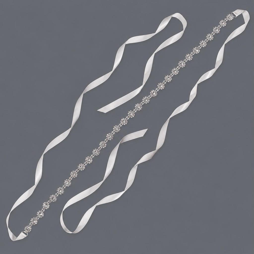 Elegant Silver Rhinestone Wedding Belt – Versatile High-End Dress Accessory for Fashion Shows and Performances