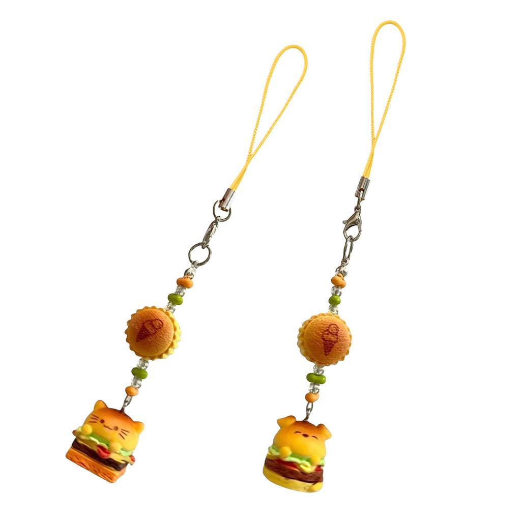 Practical Handmade Beadwork Cats Hanging Ornament Versatile Phone Charm Portable for Styles Upgrades Daily Use