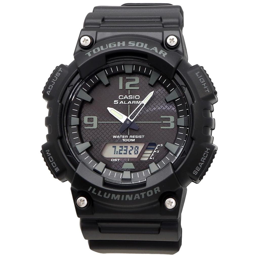 Casio Tough Solar Quartz Watch Black Analog-Digital AQ-S810W-1A2V Men's (Overseas Model) [Used]