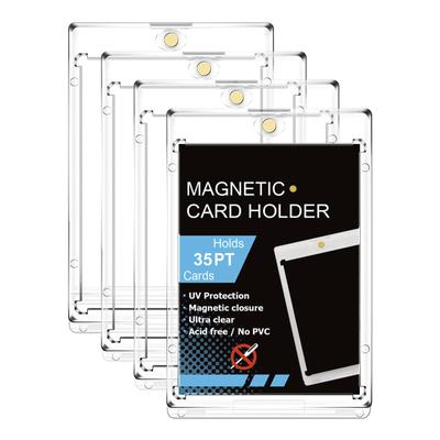 FFOGG Pokeka Loader Proteção UV Suporte Magnético 35pt Armazenamento Cartas de Troca Estojo Protetor Estojo para Cartas Estojo para Cartas Pokeka Tipo Magnético Yu-Gi-Oh (4