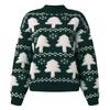 Women's Fashion Christmas Sweater Half Tall Neck Long Sleeve Sweater