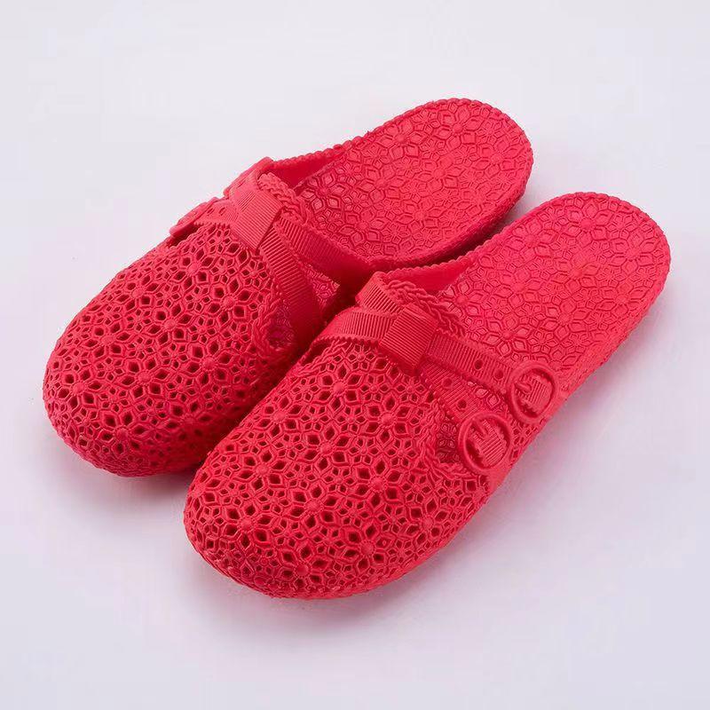 Spring Summer Autumn Shoes Indoor Garden Sandals Slippers Women Beach Bathroom Wear Non Slip Home