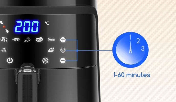 Frytkownica 7L Beztłuszczowa Mocna 1900W Air Fryer Frytownica Mięso Hit !!!