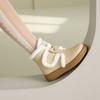 Cute Boots Women Winter Boots Lined Fashion Mid Calf Boots For Women Warm Fuzzy Boots Comfortable Womens Boots With Bowknot
