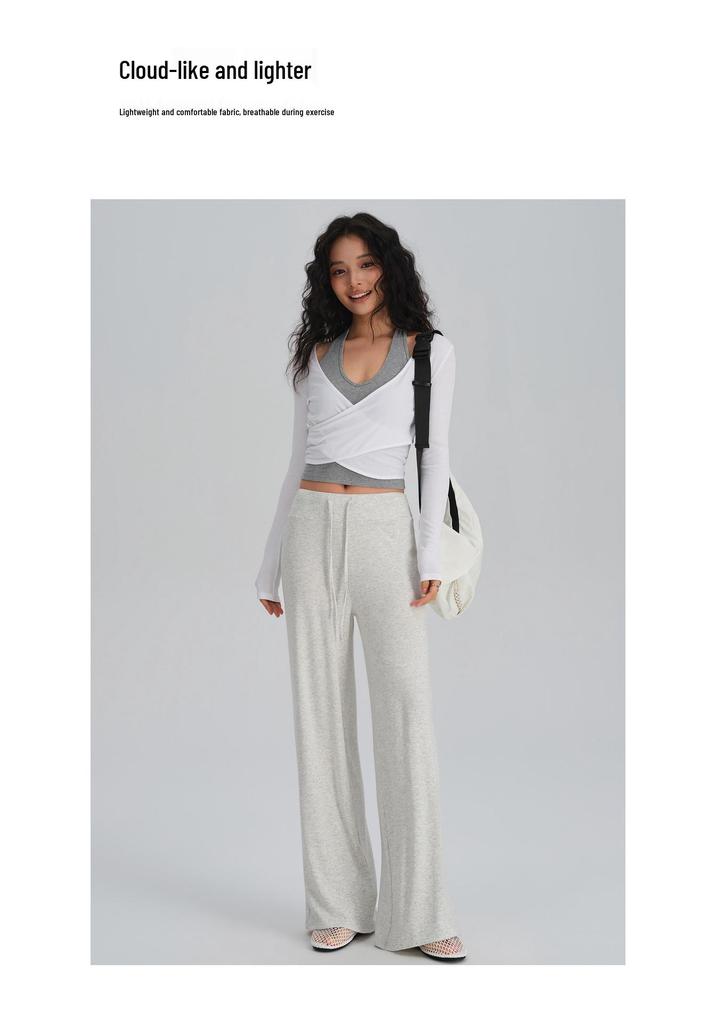 2026 Spring/Summer Women's Tall Wide-Leg Yoga & Fitness Pants