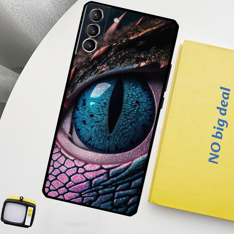 Dragon Eye Gothic Phone Case For Samsung Galaxy S25 Ultra S20 S21 S22 S23 Plus S9 S10 S25 FE S24 Ultra Cover
